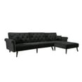 thumbnail image 3 of Wulawindy Convertible Sofa bed sleeper Navy blue velvet（W223S00459、W223S00709、W223S00007）, 3 of 7