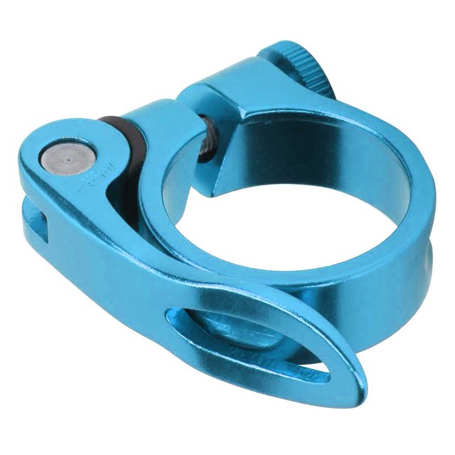 Abrazadera De Sillín De Bicicleta, Abrazadera De Tija De Sillín De Aleación De Aluminio Hueca Con Alto Rendimiento Para Entusiastas Del Ciclismo Para Bicicleta Fyydes Azul