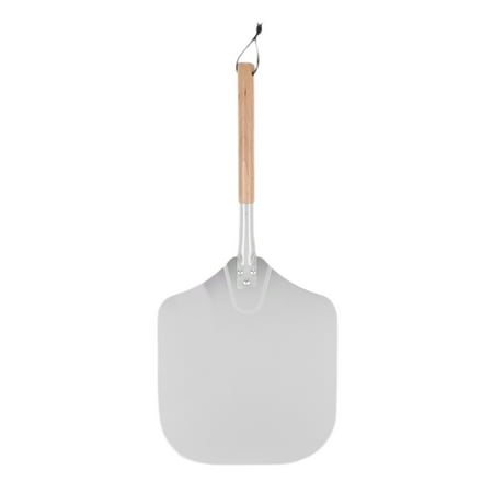

Square Pizza Peel Aluminum Pizza Pusher with Wooden Handle Bread Pusher the Pizza Base - Pizza Lifter Bread Pusher