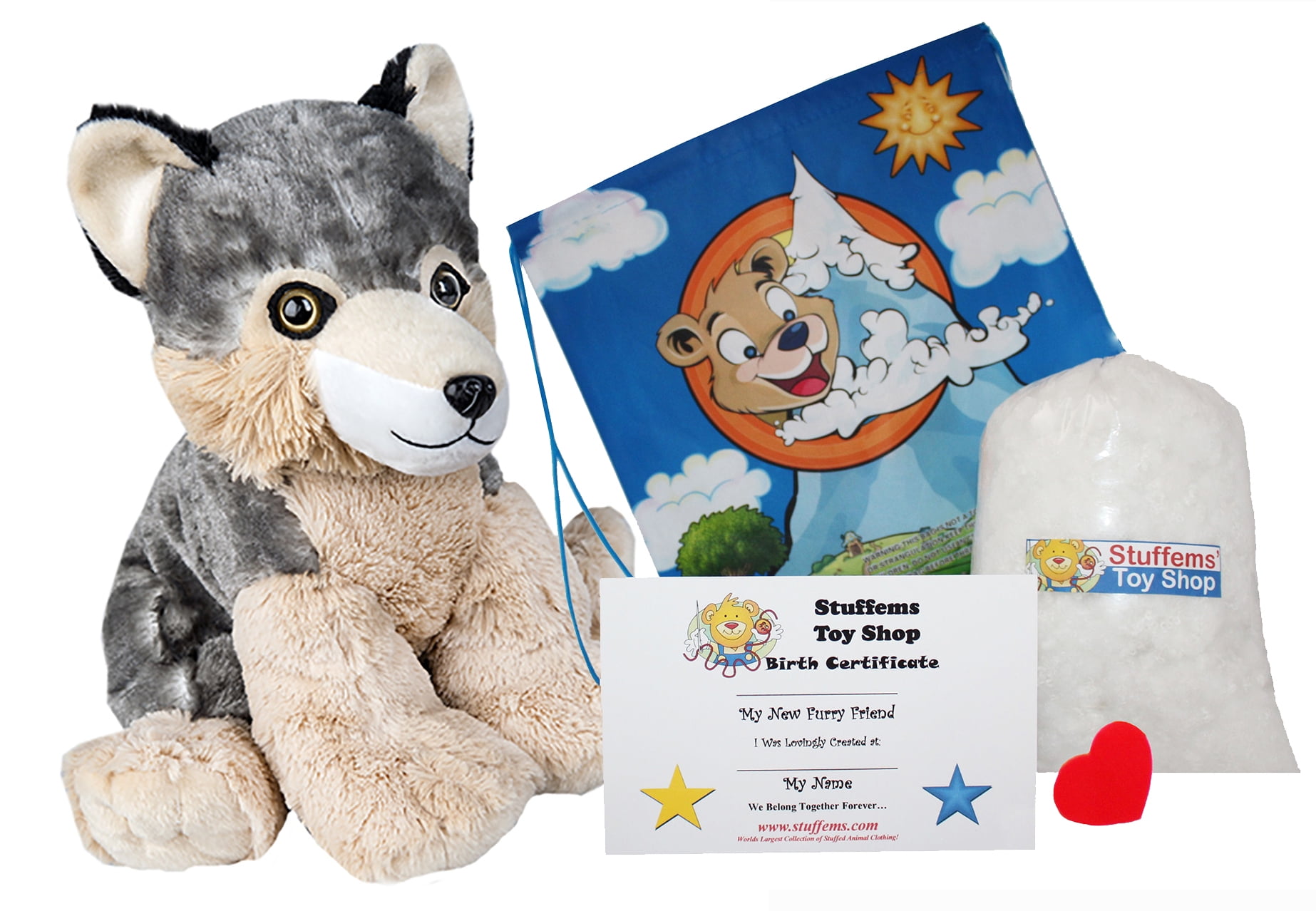 wolf stuffed animal walmart