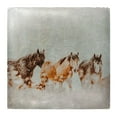thumbnail image 2 of LightBoxJournal 26x26 Gold Ornate Wood Framed with Double Matting Museum Art Print Titled - Wild Horses of the Great Basin Lomography 04, 2 of 4