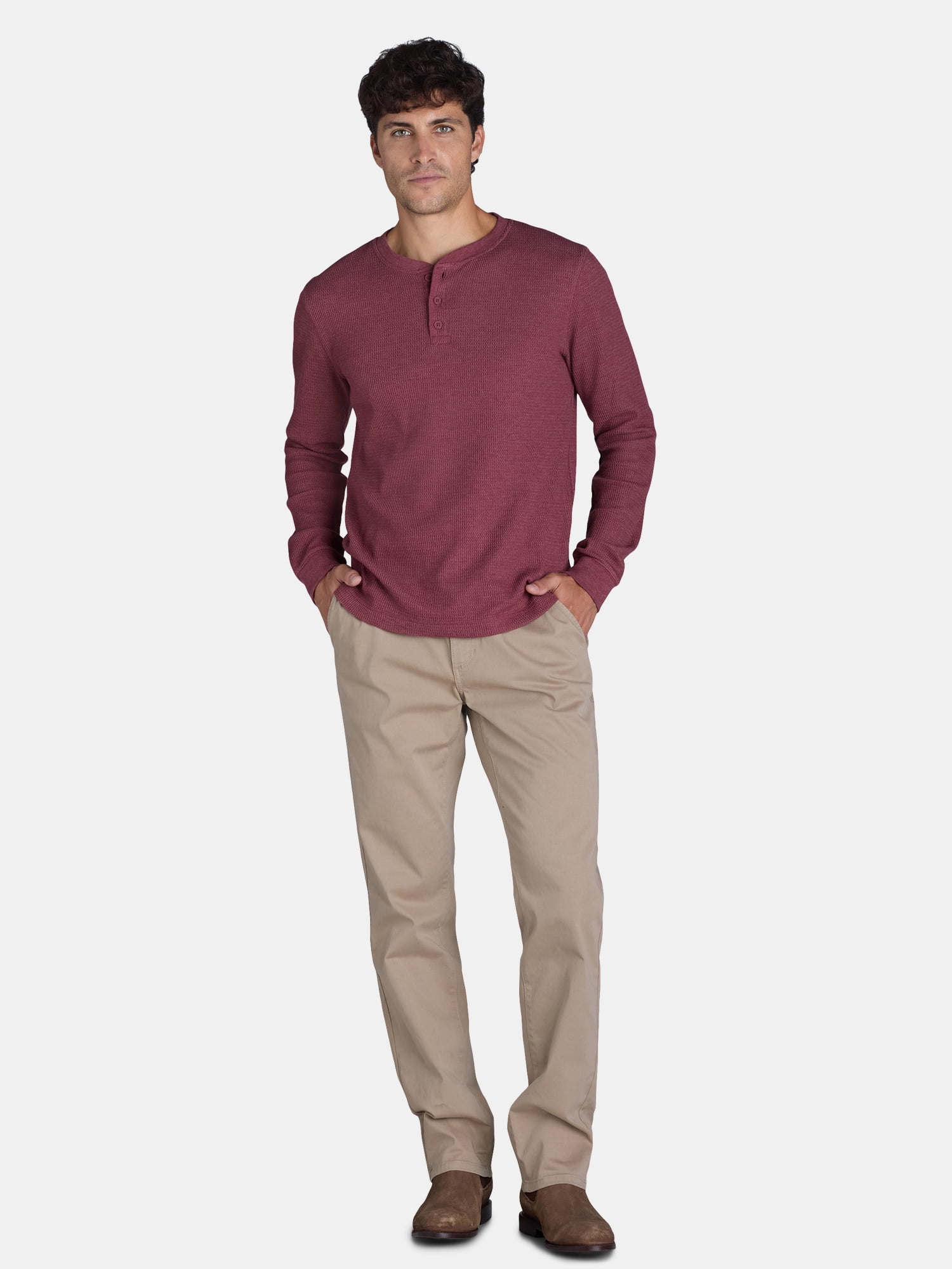 George Men's and Big Men’s Pull On Chino Pants, Sizes S-2XL