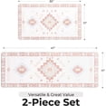 thumbnail image 3 of Anti Fatigue Kitchen Mats for Floor 2 Piece Set, Waterproof & Non-Skid Boho Kitchen Rugs, Cushioned Kitchen Mat for Standing Washable Comfort Desk Kitchen Runners, 17x30+17x47, 3 of 6