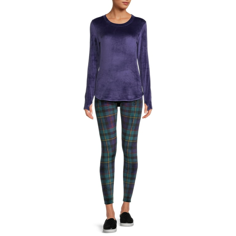 Cuddl duds top velvet leggings