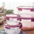 thumbnail image 3 of ACDANC 4Pcs Batter Bowl Leak-Proof Silicone Belt Salad Bowl with Lid Hygiene and Transparency Mixing Bowl Set Purple, 3 of 3