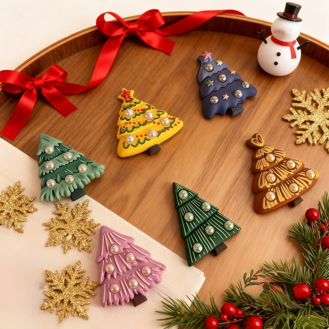 DIY Magnetic Christmas Tree Sticker for Refrigerator - 3D Decoration with Strong Suction & Reusable DIY Kit