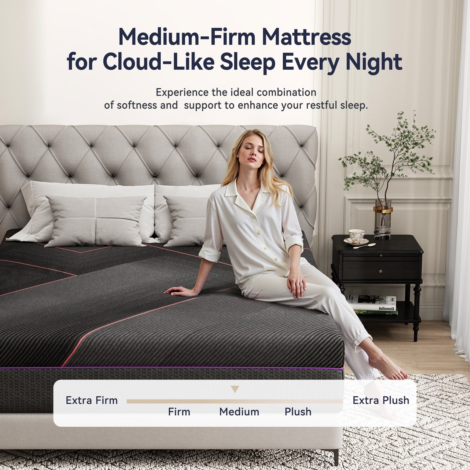 Sailvan Full Size Mattress 12 Inch, Full Mattress in a Box with Gel Memory Foam Mattress, Medium Firm Double Mattress for Pressure Relief, Fiberglass Free, CertiPUR-US Certified, Motion Isolation