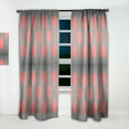 thumbnail image 2 of Designart 'Modern Line and Circle Geometric Pattern' Mid-Century Modern Curtain Panel, 2 of 5