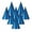 Blue, variant on Beistle Club Pack of 48 Silver Fun and Festive Party Foil Cone Hats 6.75"