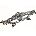thumbnail image 5 of Máscara facial de flores negras, accesorios para vestido de baile, máscara de media cara, maquillaje, máscara de noche, accesorios de disfraz de fiesta, accesorios de vestido de baile elegante, 5 of 5