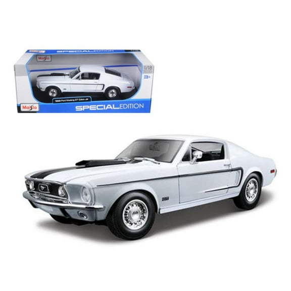 1968 Ford Mustang CJ Cobra Jet Blue 1/18 Diecast Model Car by Maisto