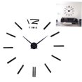 thumbnail image 4 of IBASETOY 1Pc Acrylic Wall Clock Black Simple Design Silent Sweep for Living Room Office, 4 of 8
