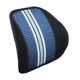 thumbnail image 1 of Cojín de apoyo lumbar universal para coche, silla de oficina, sofá, respaldo, cojín lumbar azul, 1 of 13