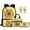 Sunflower Capybara, variant on Jeiento Camo Hunting Duck Boys 17 Inch Kids Backpack Set of 5 Lightweight School Bag with Lunch Bag, Pencil Case and Bookmarks Breathable for 9-12 Years Old