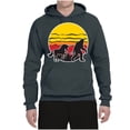 thumbnail image 2 of Wild Bobby Sunset Silhoutte Unicorn and Sasquatch Unisex Hoodie Sweatshirt, 2 of 6