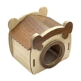 thumbnail image 2 of AYktou Hamster Hideout House, Hamster Wood House Hideout Castle, Breathable Small Animals Cage Guinea Pig Hideout, Pet Gerbil Hiding and Playing Guinea Pigs House for Dwarf Hamsters Mice, 2 of 7
