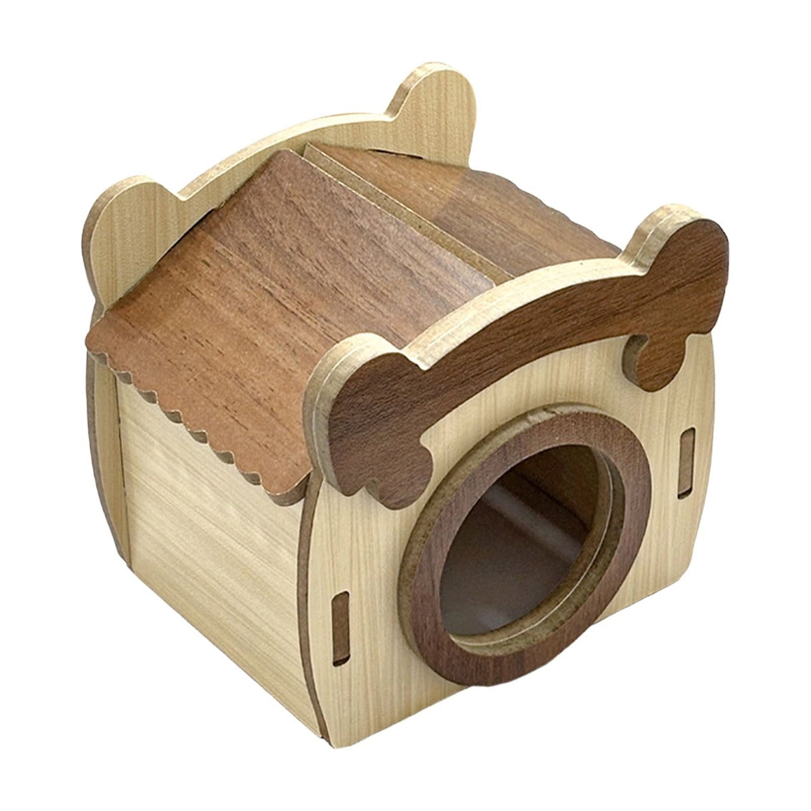 Hamster Hideout House with Climbing Toy and Chew Hut for Small Animals and Pets