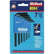 Eklind Tool 269-10507 7Pc. Metric L-Wrench Hexkey Set Short Arm