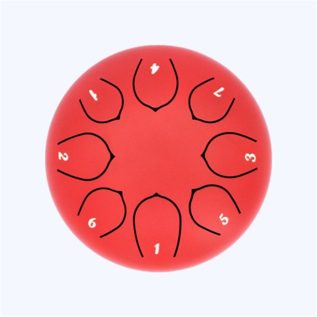 Xihbxyly Tambor de Lengüeta de Acero, Instrumento Artesanal de 6 Pulgadas y 8 Notas, Experiencia de Sonido Etéreo, Diseño Fácil de Tocar, Terapia de Relajación, Deleite para Los Amantes de La Música,