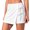 White plus size high waisted shorts a1, variant on Cagogo Women Plus Size High Waisted Tie Dye Mini Skirt Shorts Casual Solid Basic Party Vacation Beach Shorts, Khaki XL