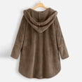 thumbnail image 5 of Kaondbfi Sweater Coat for Women, Button Up Hooded Autumn Winter Coat with Large Long Sleeved Pockets Womens Winter Coat, 5 of 7