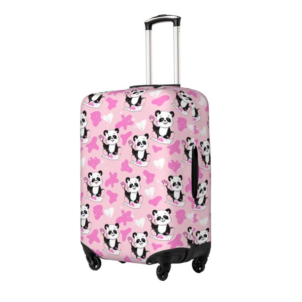 Fotbe Funny Panda Draws A Heart Funda Protectora para Equipaje, Antirrayones y Resistente a la Suciedad, Compatible con Maletas de 18 a 32 Pulgadas-Small