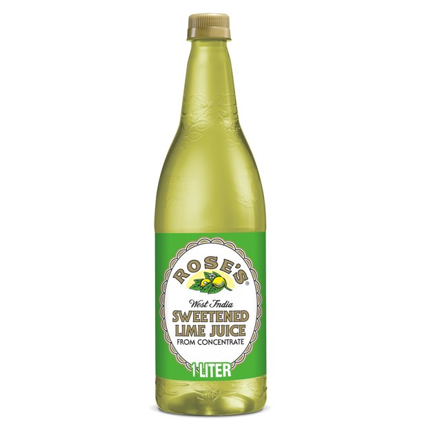 Rose's Sweetened Lime Juice, 1 L bottle