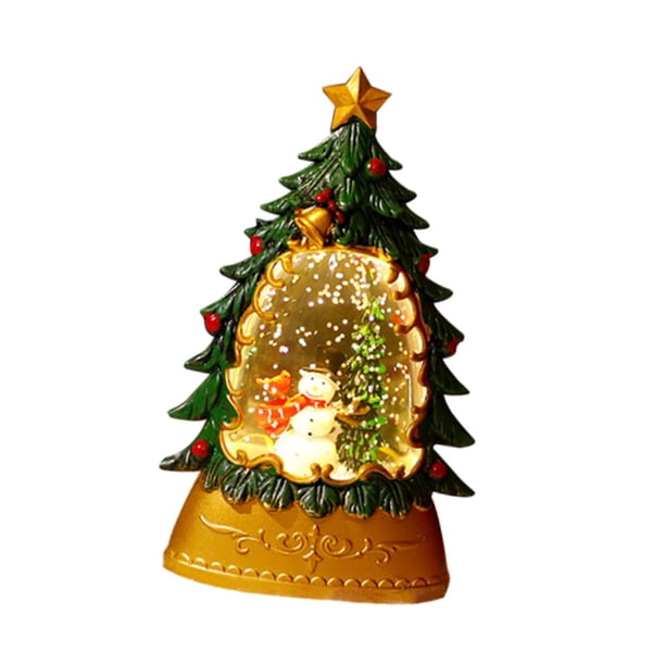 Adorno decorativo de mesa con forma de árbol de Navidad de 5,7 pulgadas y LED. Estilo B