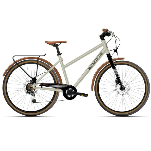 Bicicleta Benotto Eco Motion tipo city rodada 700C freno doble disco color titanio