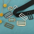thumbnail image 4 of Uxcell 4Pcs Metal Slide Buckle, 2" Metal Zinc Alloy Adjustable Buckle, Flat Slide Strap Release Buckles, Bronze, 4 of 6