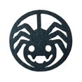 thumbnail image 3 of Juego de 4 posavasos de telaraña negra para Halloween, manteles individuales no tejidos con aislamiento térmico, almohadillas para cuencos, suministros para fiestas, decoración de mesa de terror, re, 3 of 4
