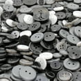 thumbnail image 3 of Gwen Studios Round Plastic Sewing Buttons Value Pack, Assorted Sizes, 1 lb, Solid Black, 3 of 6