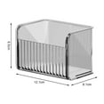 thumbnail image 6 of Shoreew Bathroom Drawer Storage Box Clear Acrylic Wall Mount Modern Makeup Lipstick Lotion Cleanser Hair Accessories Organizer Container Bin, 6 of 7