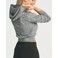 thumbnail image 3 of 3 Pack: Women's Dry-Fit Long Sleeve Cropped Hoodie - Athletic Hooded Crop Sweatshirt (Available in Plus Size), 3 of 6