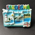 thumbnail image 3 of Imán para nevera Sardinia Beach 3D, resina, recuerdo, 6,8 x 5,3 cm, 3 of 3