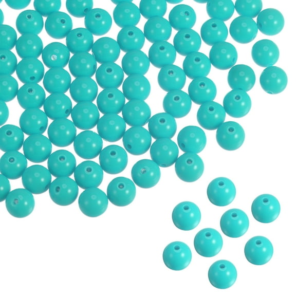REGALWOVEN Acrylic Round Beads Loose Bubble Craft Bead Assorted Colors for DIY Jewelry Making Blue Green