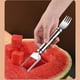thumbnail image 4 of Cuchilla de Acero Inoxidable Cortador Sandía Multifuncional Pala para Sandía Cortadora Dividida Herramienta de Fruta Pala Doble Mano 5 Piezas,para Jardín,para Fiesta,acero inoxidable,con, 4 of 9