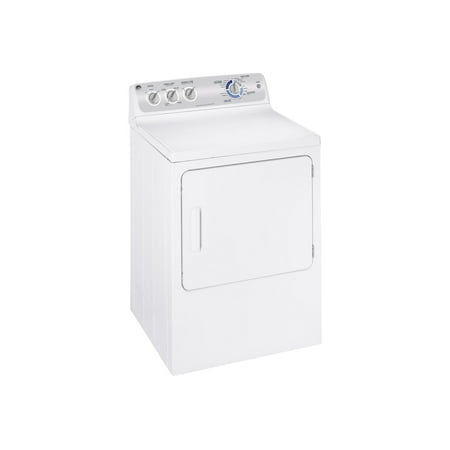 GE GTDP400EMWS - Dryer - width: 27 in - depth: 28.3 in - height: 42 in - front loading - white on white