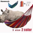thumbnail image 2 of Hamac Portable Arc-en-Ciel Rouge pour Extérieur, Lit Suspendu de Voyage (190X150cm), 2 of 5