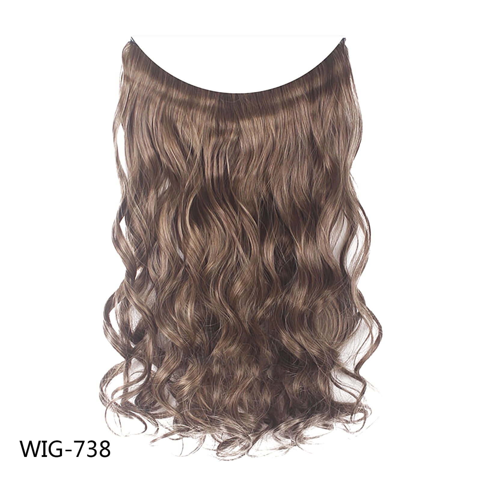 jsaierl Curly Hair Long Wig Fishing Line High Temperature Wire Hair