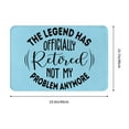 thumbnail image 3 of Uemuo Officially Retired not My Problem Anymore Printed Door Mat Indoor Doormat 16"x24",Front Back Door Mats Non Slip Entrance Rugs,Inside Doormats for Entryway, 3 of 9
