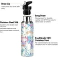 thumbnail image 3 of 20oz Double Wall Vacuum Insulated Water Bottle with Straw for Sports, Gym, Travel, 3 of 6