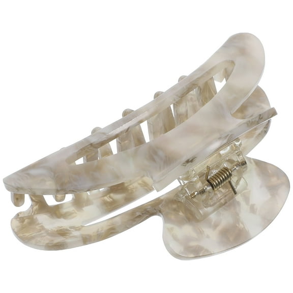 TABLZONE Hair Claw Clips for Women Large Hair Clip Khaki Acetate 1Set