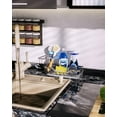 thumbnail image 2 of GIXUSIL Sink Caddy, Silver Kitchen Sponge Holder + Dish Brush Holder for Kitchen Sink, Sink Organizer with Drip Tray for Countertop, Stainless Steel Rustproof, 2 of 7
