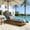 Teak Finish + Dark Gray Cushion, variant on Christopher Knight Home Boat-Shape Patio Chaise Lounge Chair with Headrest Cushion, 3-Position Recliner, Teak+Dark Gray