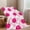 50*60in, variant on 1pc BlanketBright Pink Smiley Face Pattern Lightweight Throw Blanket, Light Pink & White Checkered Grid Design, for Sofa, Bed, Living Room, Office, Perfect Gift for Home DecorationBlanket