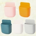 thumbnail image 4 of 5Pcs Boîte de Rangement Créatif Mural Punch Free Mur Suspendu Sundries Organisateur Télécommande Support de Stockage Rack, 4 of 6
