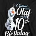 thumbnail image 2 of Frozen Garçons/filles Chillin Like Olaf Heather 10e Anniversaire Chandail à Capuche, 2 of 4