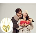 thumbnail image 3 of Matching Necklace for Couples, Gold Heart Necklace, Valentine's Gifts Best Friendship Jewelry, 3 of 7