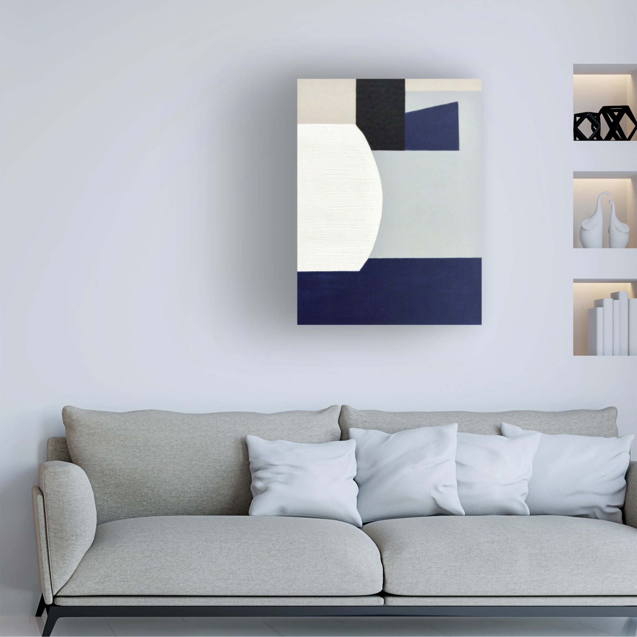 Canvas Wall Art - Sylvie Hamou 'In My Element IV' Wall Art for Living Room, Bedroom, or Office Décor by Trademark Fine Art - 14 x 19 Inches